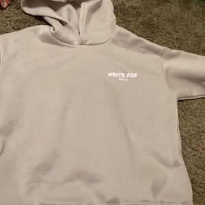 WHITE FOX HOODIE🩶
